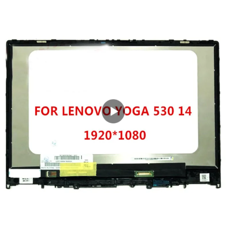 Per Lenovo Yoga 530-14Ikb 530-14 530-14Arr 81 H9 Display Lcd Touch Screen Digitizer Fhd Assembly + Frame Yoga