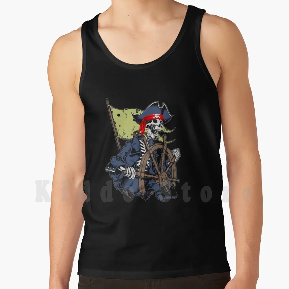 Pirate Skull Sea Thief Buccaneer Cool Sailor Man Gift Canotte Gilet Senza Maniche Pirate Pirate Lovers Funny