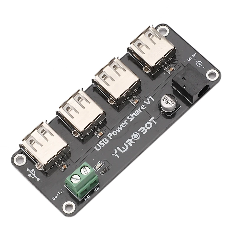 5V 4 канала USB Мощность сплиттер Мощность зарядная Модульная плата