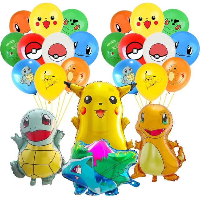 Pokemon Balloon Pikachu Set Squirtle Bulbasaur Human Figure Aluminum  Balloon Decoration Supplies Kids Birthday Party Gift - AliExpress