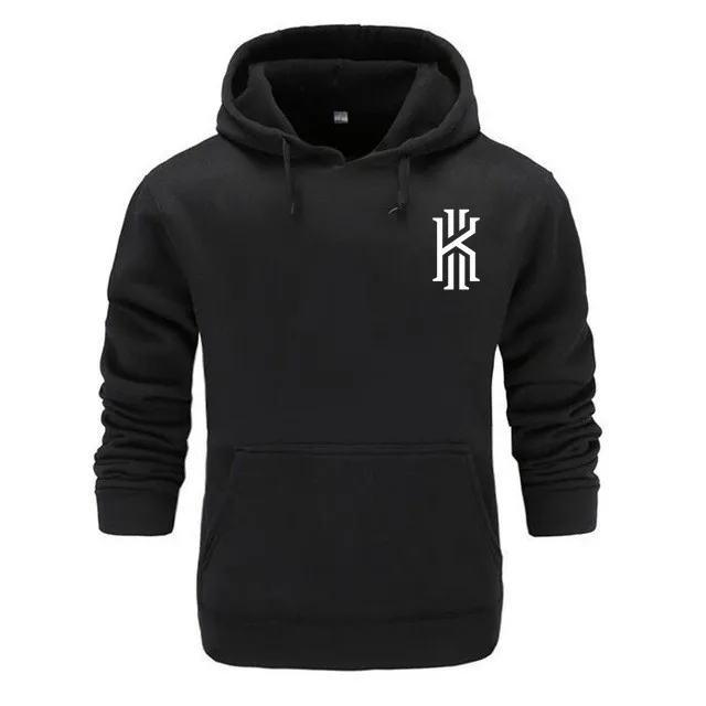 Брендовые мужские толстовки с капюшоном Kyrie, толстовки из хлопка для мужчин и женщин, летние модные толстовки с капюшоном, одежда для мужчин - Цвет: black