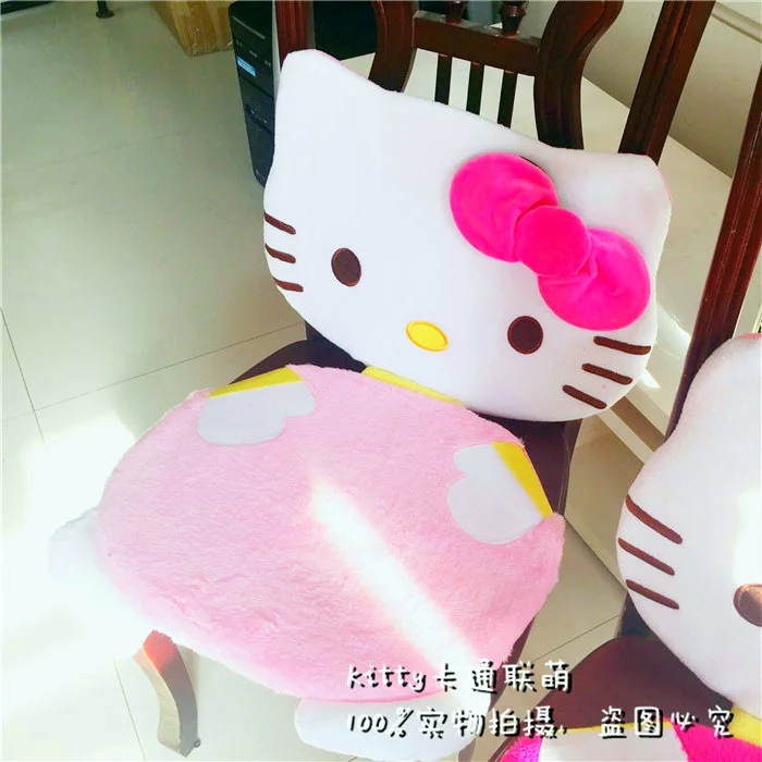 Hello kitty, цельная Подушка с кошачьим лицом, Офисная подушка, Автомобильная подушка для дивана, подушка для ребенка, милая подушка для кошки, подушка для сиденья, стула