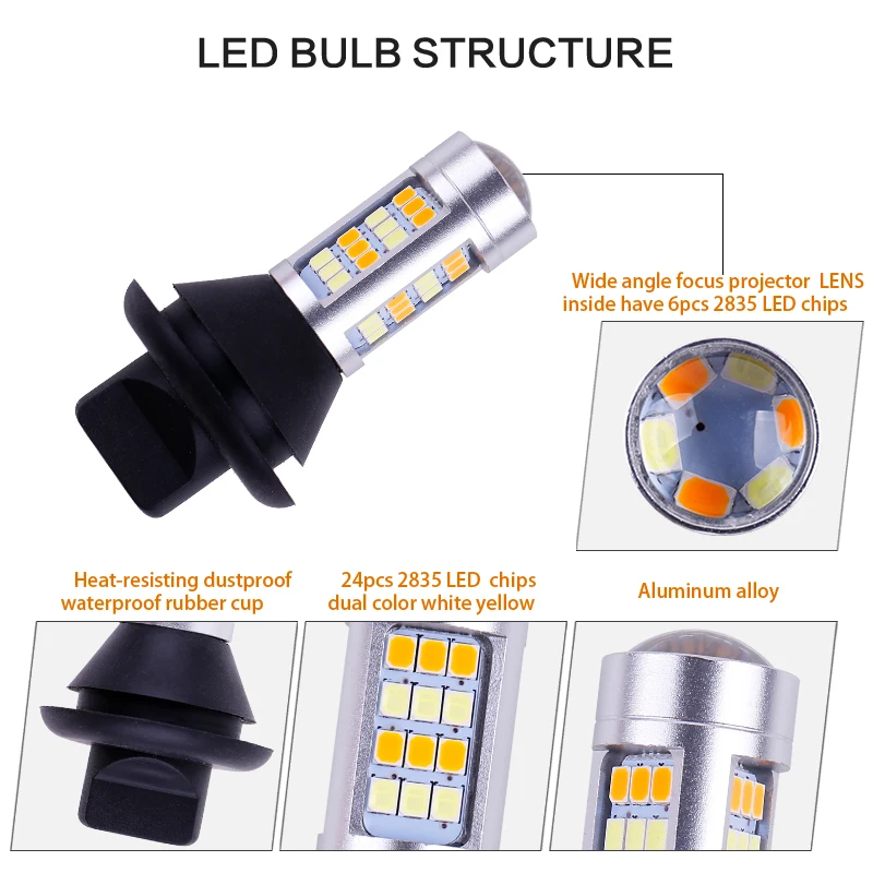 2x Canbus светодиодный 1156 BA15S BAU15S P21W PY21W 42SMD T20 7440 W21W Светодиодный точечный луч с