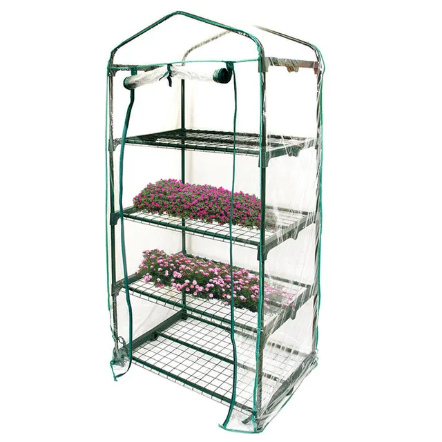 Üvegházhatású Borító 4 Szintű Pvc Sátor Csere Burkolat Kertészeti Virág Edénybe Beltéri Kültéri 27,16 X 19,29 61,02 Hüvelyk - Image 4
