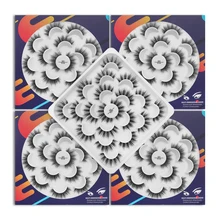 

Lezyan 10 Pcs of Lotus Plate False Eyelashes 3D Chemical Fiber Natural Realistic Handmade Light Thick Eyelashes Free Shipping