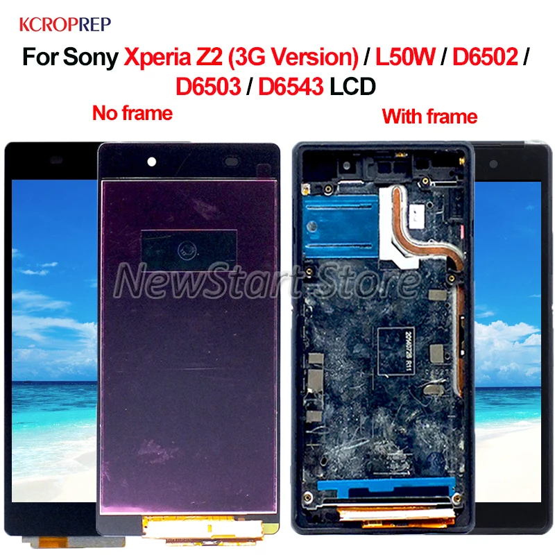 For Sony Xperia Z2 L50w D6502 D6503 D6543 Lcd Display Touch Screen Digitizer Assembly For Sony