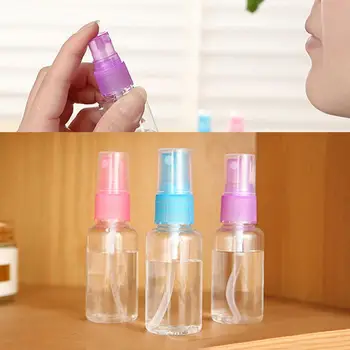 

1pcs 10/20/30ml Empty Plastic Transparent Reusable with Bottles Too Plastic Makeup Bottle Spray Containers Small Atomizer L D6F4