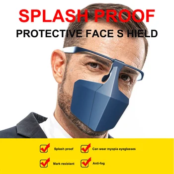 

Reusable Face Shield Protective Facial Mask Anti Fog Droplets Saliva Anti-Splash Dust Isolating Face Visiere protection Visor