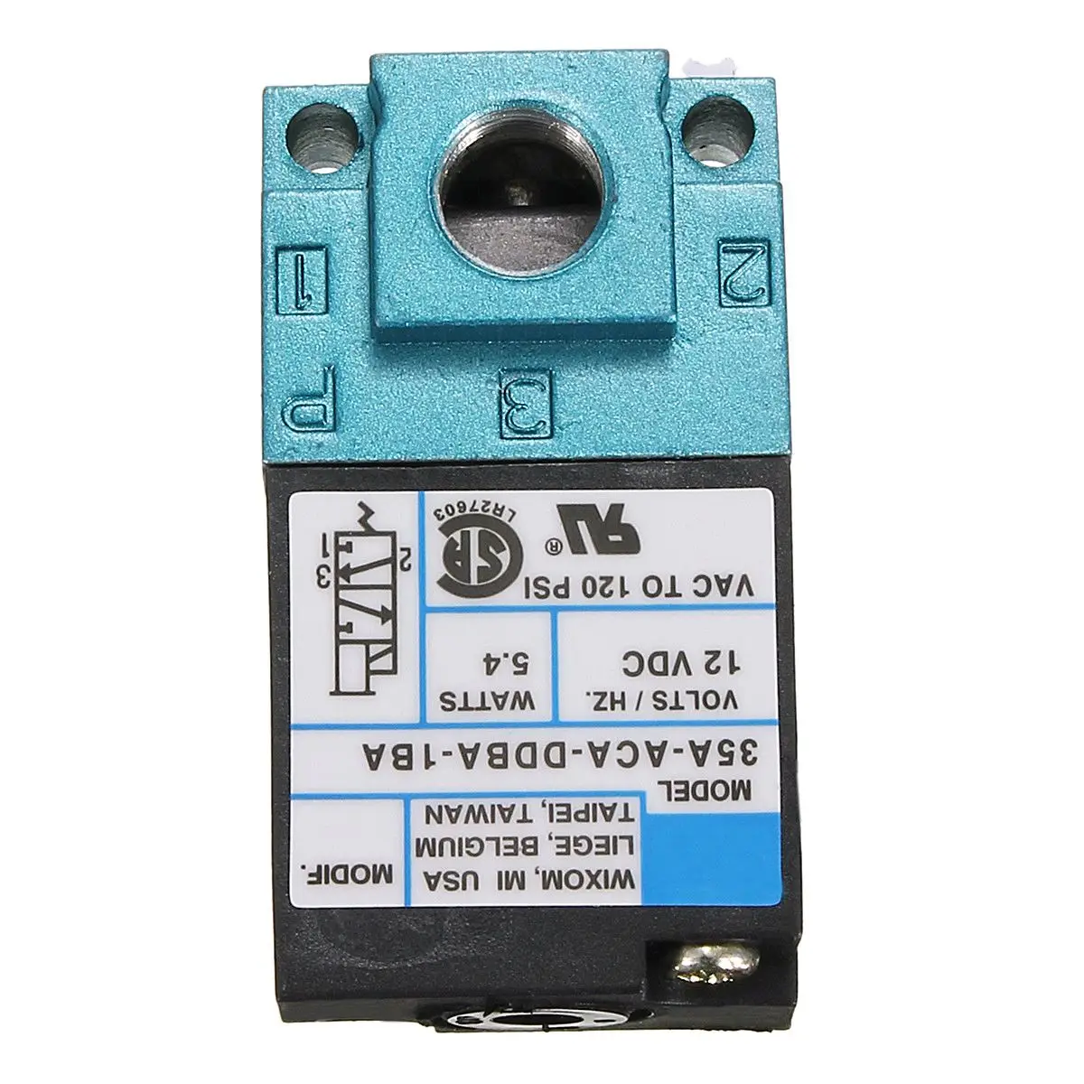 Электромагнитный клапан 35A-ACA-DDBA-1BA с латунным глушителем для MAC 3 порта