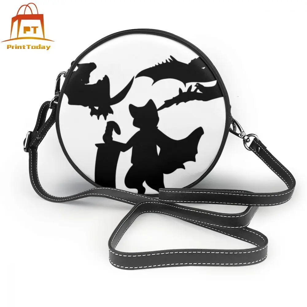 Сумка через плечо Monster Hunter Cat кожаная сумка с рисунком из мультфильма World Felyne Silhouette