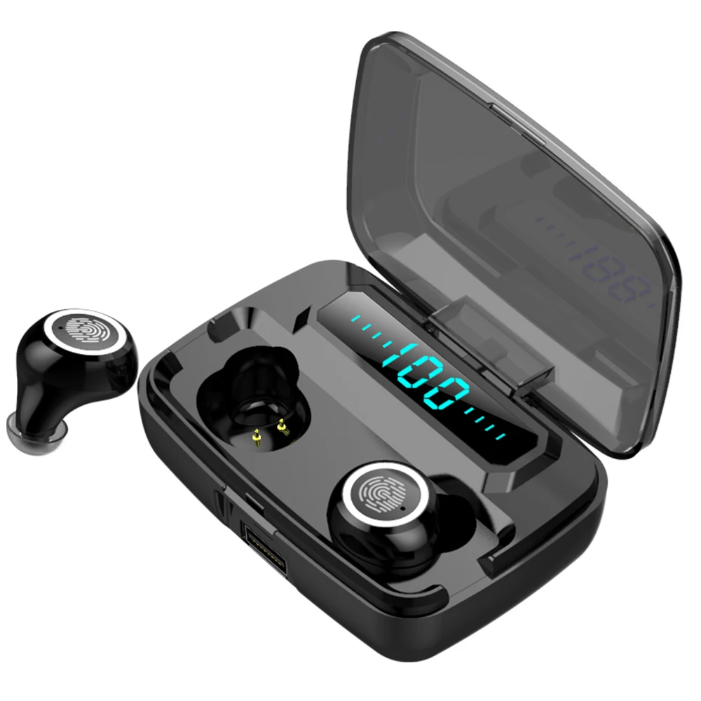 

M11 Wireless Headphones Bluetooth 5.0 IPX7 Waterproof Bluetooth Headphones with Magnetic Connection Sports Earbuds for Running