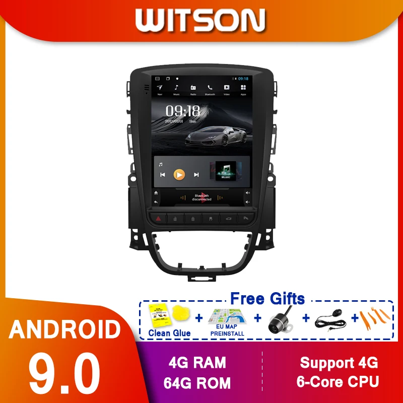 Автомобильный мультимедийный плеер WITSON Android 9 0 с вертикальным экраном GPS