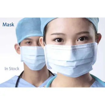 

Free Shipping 100pcs Disposable Protective Mask 3 Layers Dustproof Face Protective Cover Masks In Stock