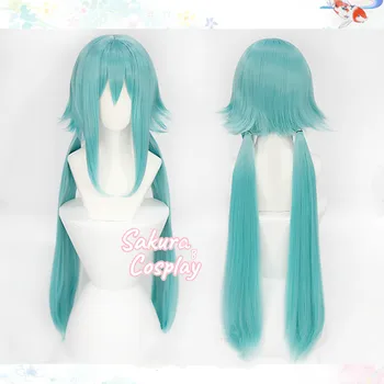 

Princess Connect Re:Dive Hiiragi Anna Cosplay Light Green Long Heat Resistant Synthetic Hair Halloween Carnival + Free Wig Cap