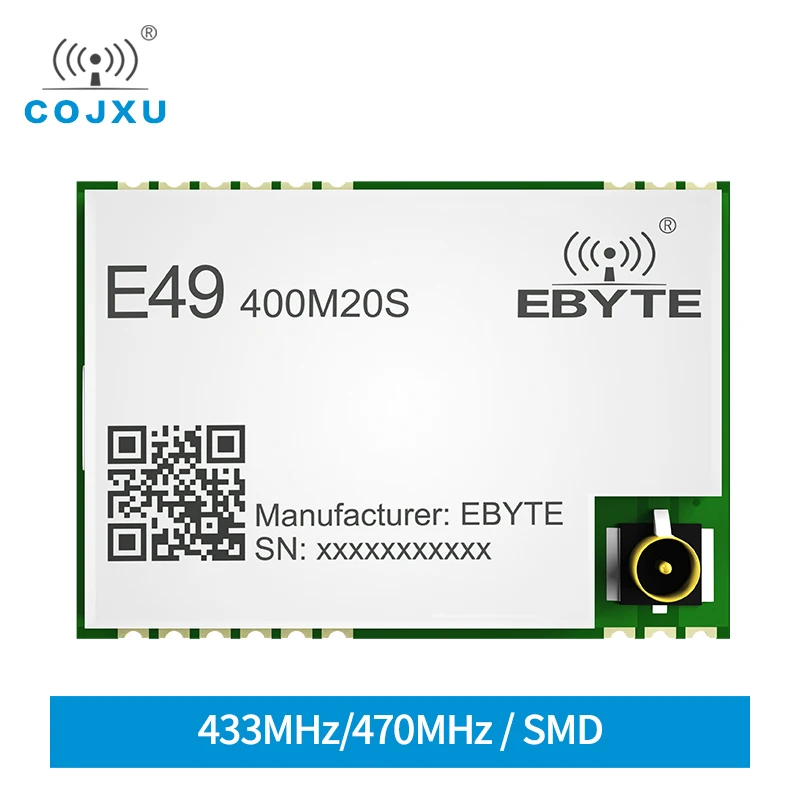

Cojxu E49-400M20S SMD 433MHz wireless module SPI CMT2300A FEC 470MHz rf transmitter receiver ipx interface iot communcation