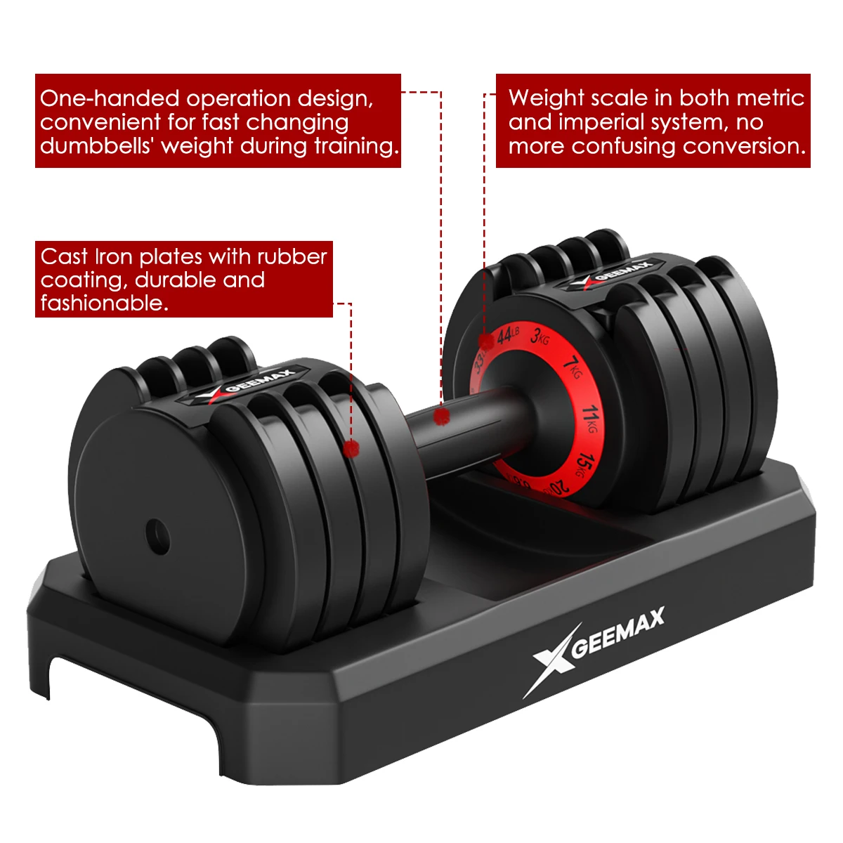 Geemax 20 25kg Adjustable Dumbbell Barbell Weight Automatic Replace Fitness Workout Gym Non Slip Exercise Training Tools 1pair Aliexpress Sports Entertainment