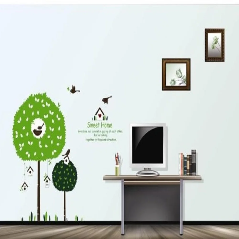 

Kids Green Tree Cartoon Children's Room Decor Vinyl Wall Stickers
