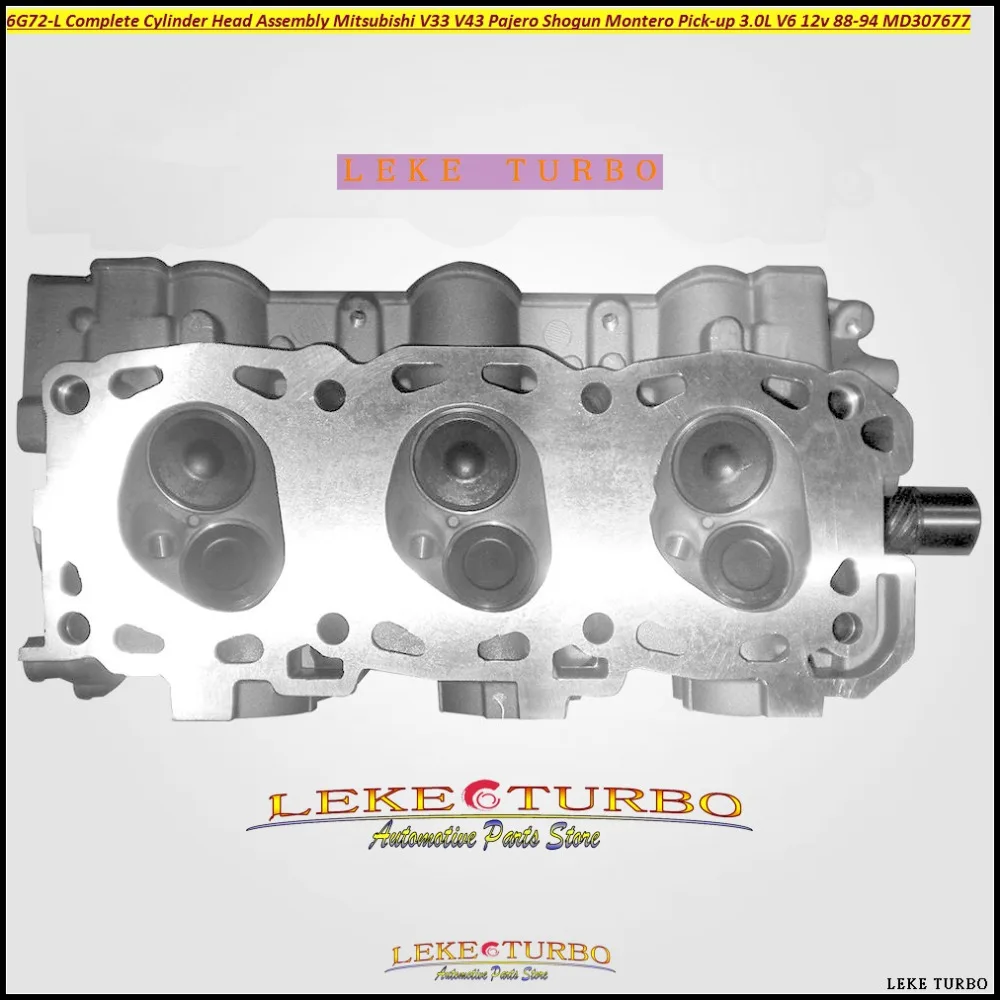 6G72 Complete Cylinder Head Assembly ASSY For Mitsubishi V33 V43 Pajero Shogun Montero Pick-up 3.0L V6 12v 1988-94 MD307677  (6)