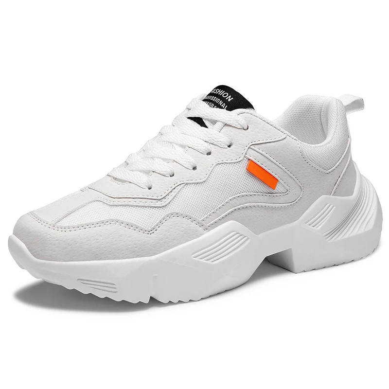 

MOOREGOOD Men Vulcanize Shoes Sneakers Breathable Casual No-slip Men 2020 Male Air Mesh Lace up Wear-resistant Shoes