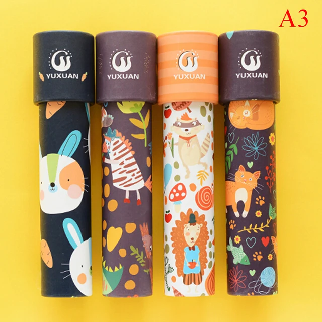 3D Cartoon Animals Kaleidoscope Scope Classic Kaleidoscope Educational Toys Colorful Imaginative Best Gift For Kids Children 5