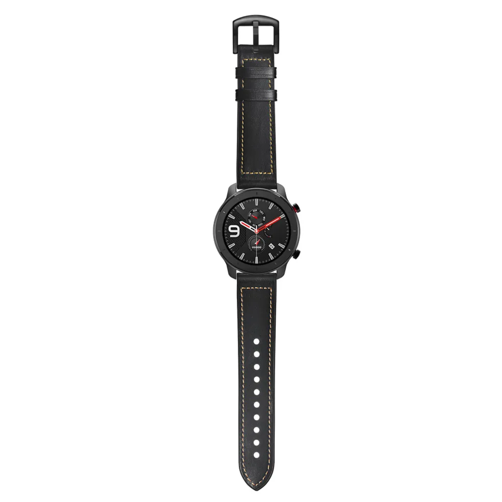 Для AMAZFIT GTR Смарт-часы 42/47 мм сменные часы браслет кожаный ремешок браслет долговечные аксессуары#817
