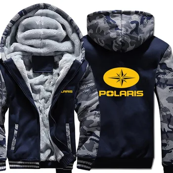 

Polaris Hoodies Winter Camouflage Sleeve Jacket Men Thicken Warm Fleece Cotton Zipper Raglan Coat Male Tracksuit
