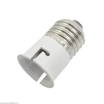 

HiMISS E27 to B22 Light Lamp Bulb Socket Base Converter Screw to Bayonet Cap Fireproof Holder Adapter