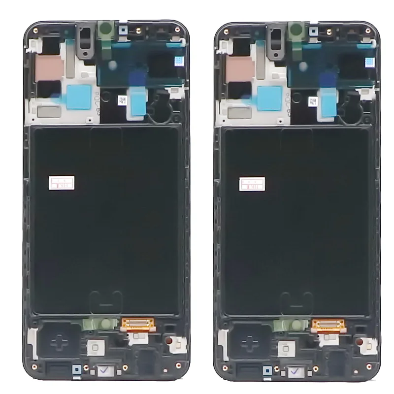 Tela de Toque Assembléia com Quadro Lcd para Samsung Original Amoled Galaxy A50 A505 A505f Sm-a505fd Display Lcd Digitador 100% 6.4 3 galaxy a50 a505 a505f SM-A505FD display lcd