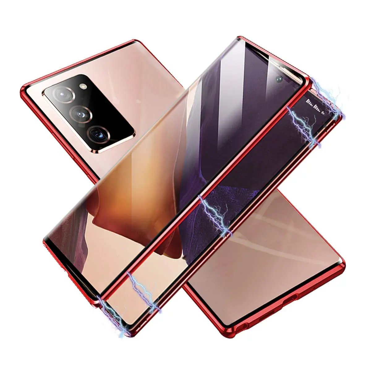 Магнитный чехол с полным покрытием 360 градусов для Samsung Galaxy S20 10 S9 S8 Plus M31 Note 8 9 A80