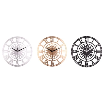

Simple Creative Retro Decorative Sun Roman Digital Acrylic Wall Clock 30Cm X 30Cm Clock Wall Modern