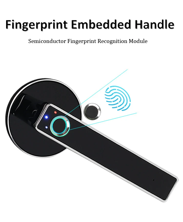 WAFU умная ручка замок отпечатков пальцев биометрический электронный дверной замок без ключа замок безопасности