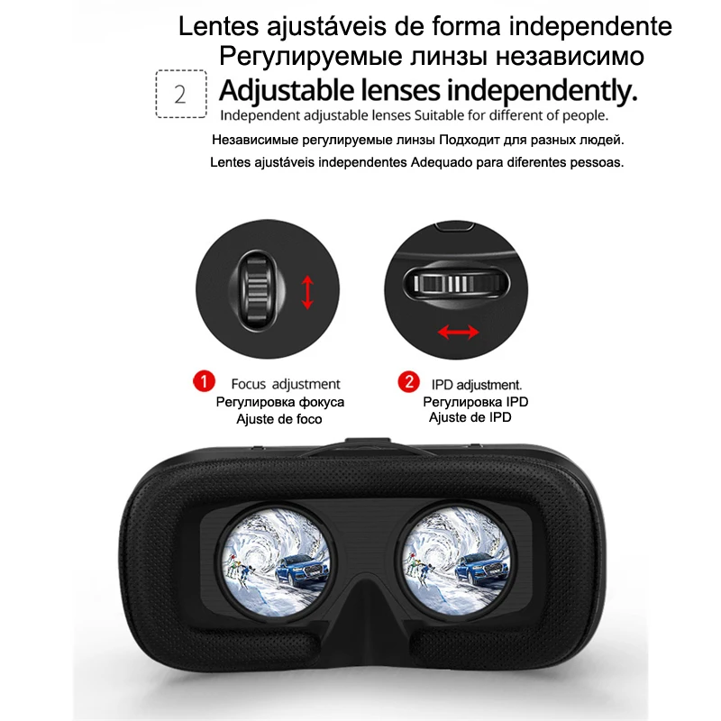 Skup Shinecon 6.0 Casque VR okulary do VR 3 D 3D gogle zestaw słuchawkowy kask dla iPhone smartfon z androidem Smart Phone Stereo