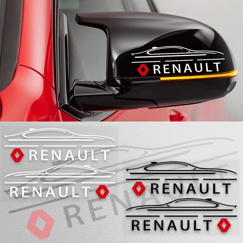 2 шт. боковое окно автомобиля с зеркалом заднего вида наклейки для Renault duster megane logan
