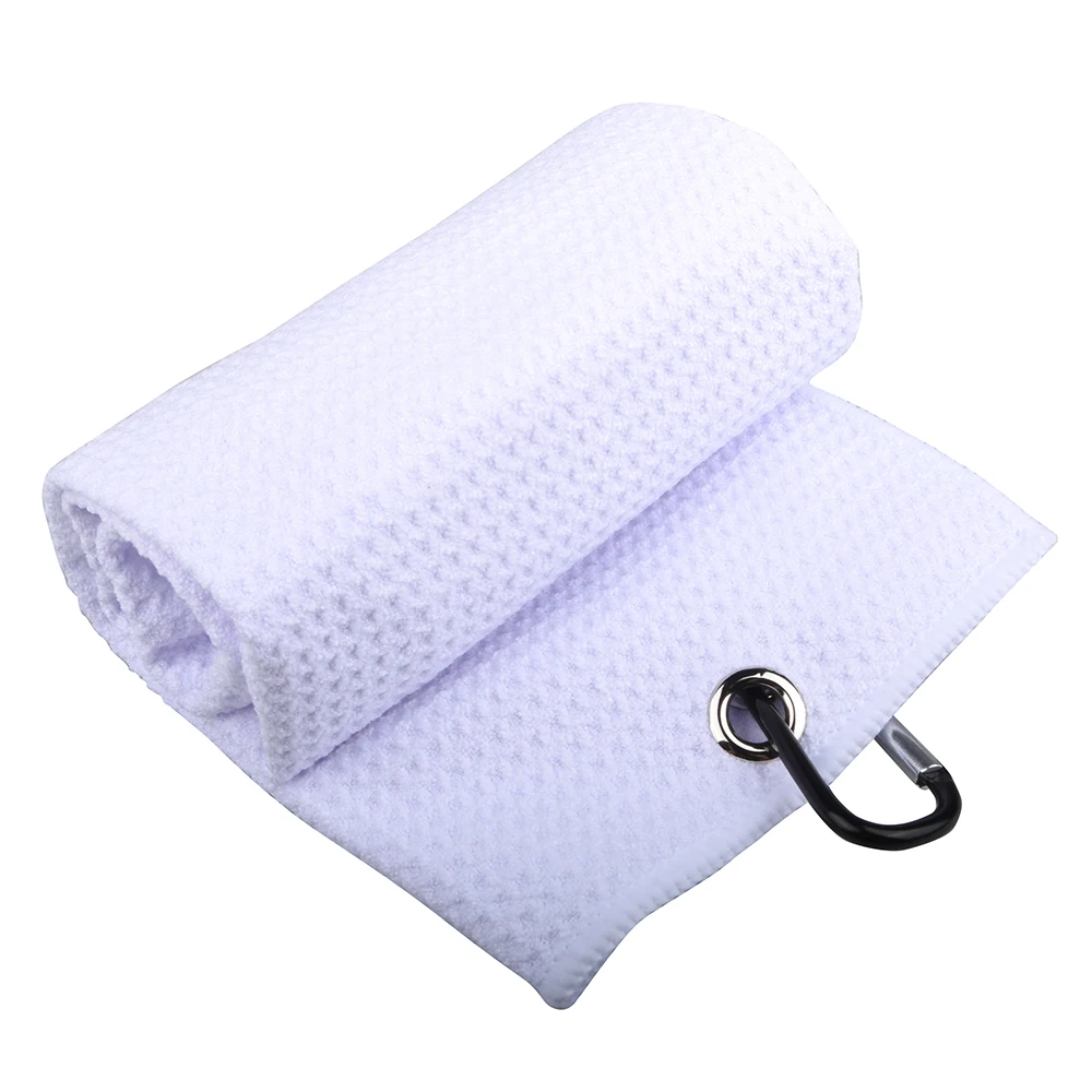 Premium Microfiber Golf Towel with Clip - 5 Colors Available, Perfect for Golf Enthusiasts, Includes Carabiner