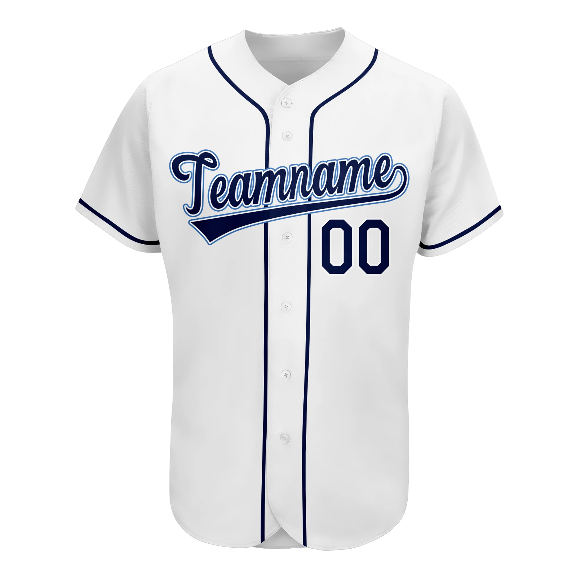 Personalized Customize Baseball Jersey Sewing Button Shirt Design Embroidery Team Name and Number Suitable for Men/Women/Child