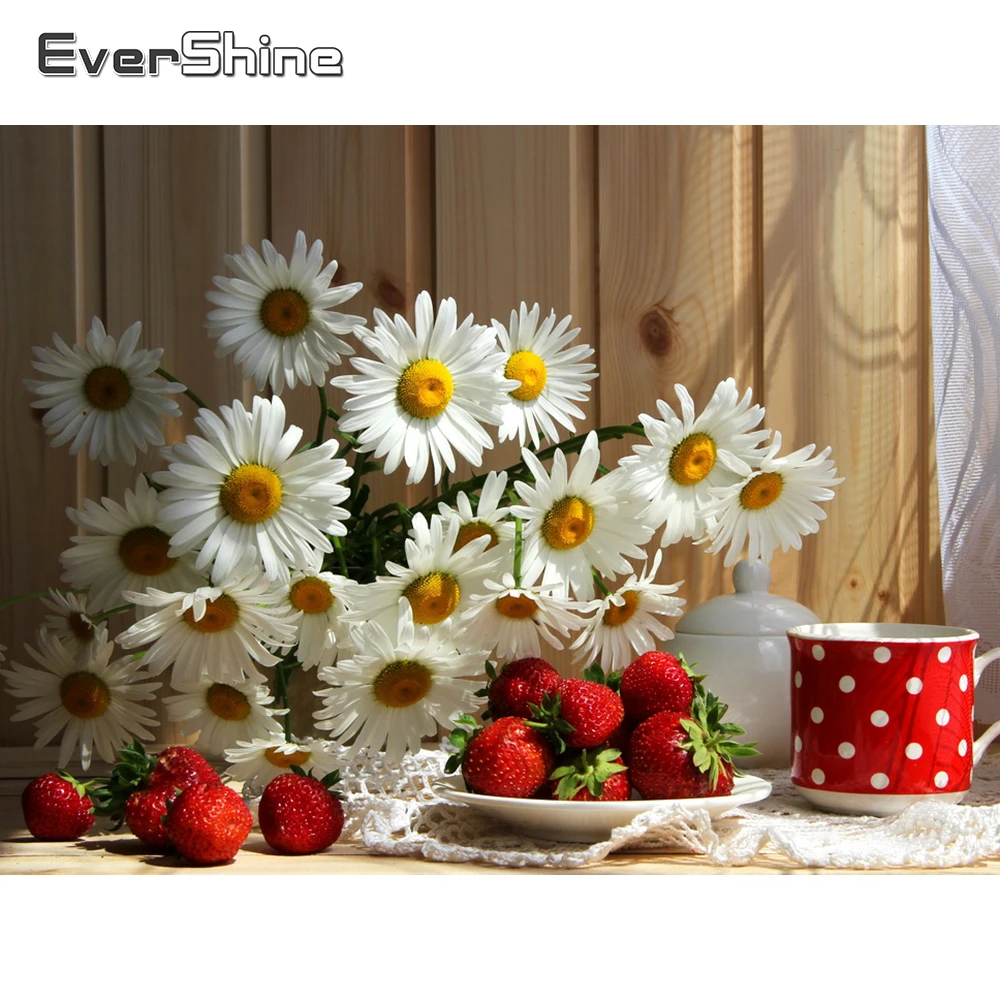 Painting Flowers Mosaic Diamond Embroidery Rhinestone Home-Decoration Cross-Stitch Daisy