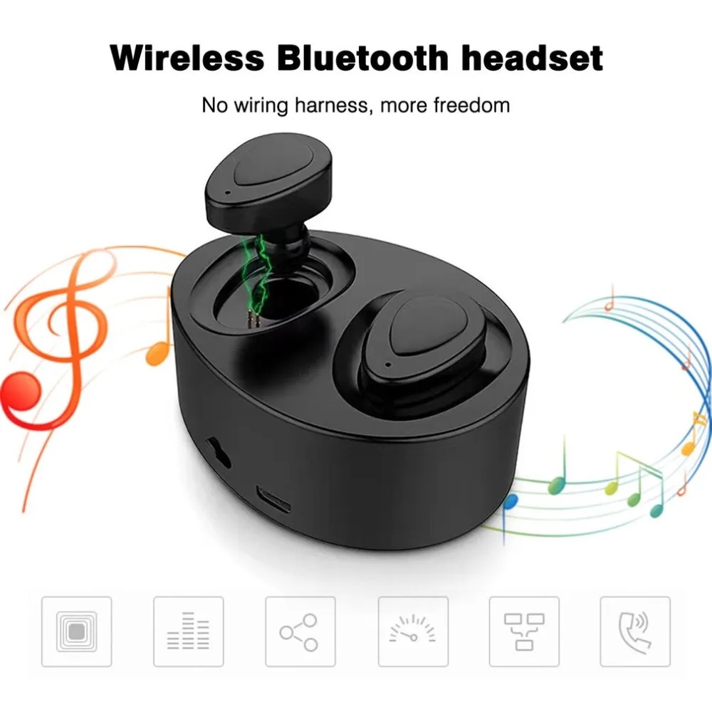 4 цвета, мини-наушники-вкладыши, стерео Bluetooth гарнитура, свободные руки, спортивные наушники, беспроводные Bluetooth 4,1 наушники с микрофоном, зарядное устройство
