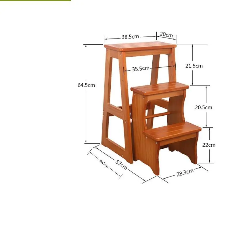 MODEL L Dobravel Tangga Lipat детская ванная комната tabrete Plegable Cocina Escalera Madera стул Escabeau стремянка - Цвет: MODEL L
