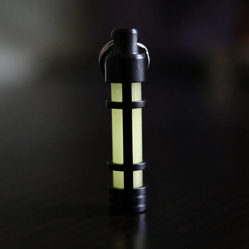 TEC Accessories Titanium  Stainless Steel Embrite™ Glow in the dark keychain FOB TEC Accessories 5