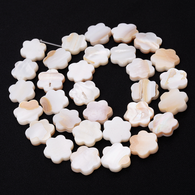 Shell Beads Mother of Pearl Love Star Oval Round Flat Loose Spacer Beads for Jewelry Making DIY Charm Bracelet Necklace