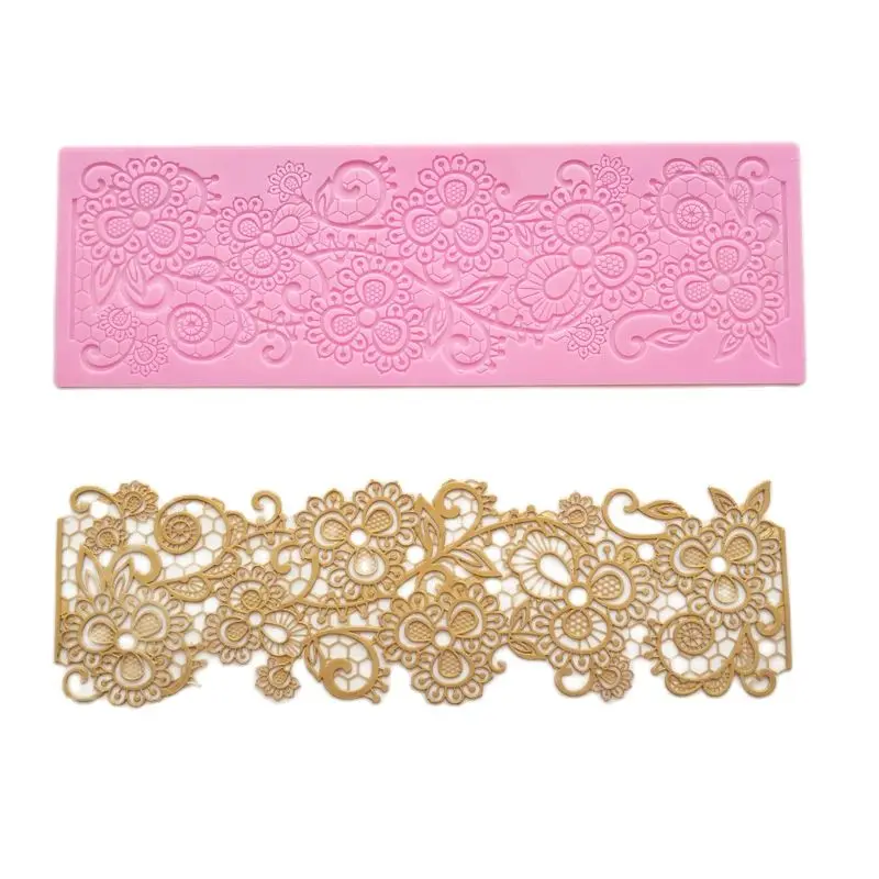 Namzi Edible Flower Lace Cake Mat - Silicone Embossing Mat For Fondant, Gum Paste, Chocolate Decorating, Baking Mold - View #11