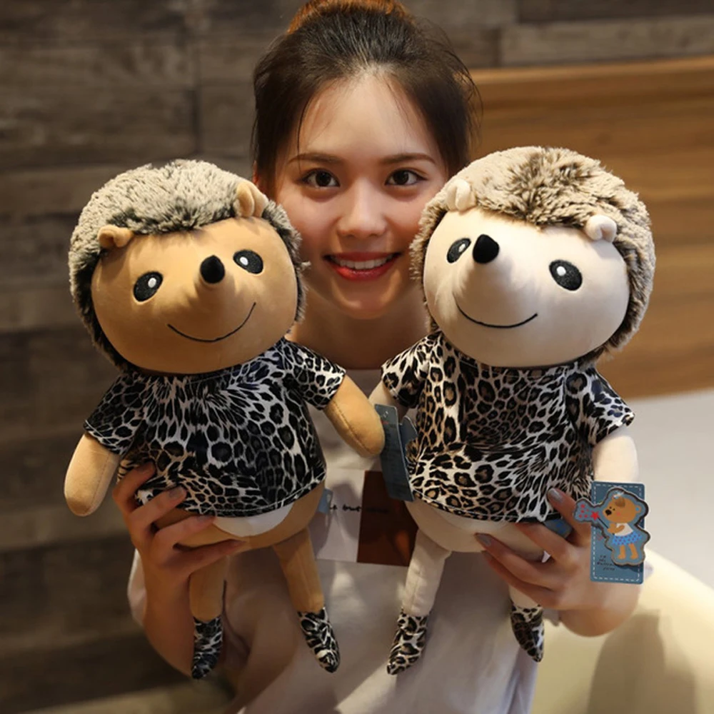 Craetive Leopard Hedgehog, плюшевая игрушка, чучело, милый ежик, игрушки, плюшевая кукла, креативный детский Ragdoll, подарок