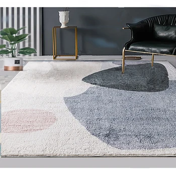 

Abstract Geometry Pattern Lamb velvet Material Nordic Style Carpet rug Living room Bedroom Study Coffee table Decorative room