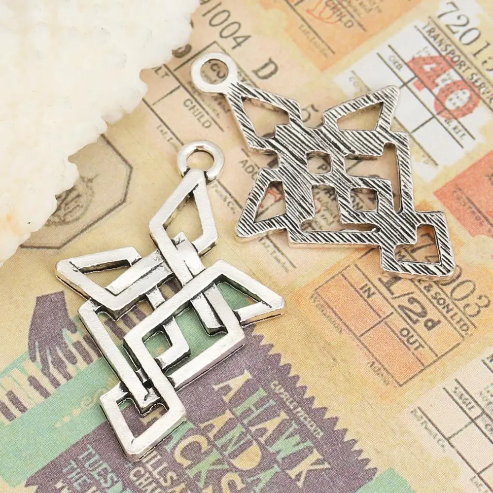 DoreenBeads модные кельтские Подвески с узором из узлов античный серебряный цвет
