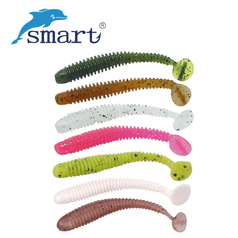 SMART Soft Bait 50mm/0.7g 70mm/2.1g Fishing Lures Worm Swimbait Plastic Isca Artificial Para Pesca Bass Wobbler | Спорт и