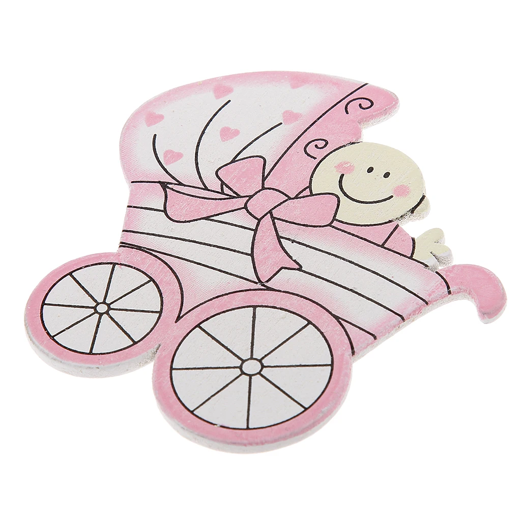 20pcs Infant Birthday Decoration Wooden Baby Embellishments Card making Scrapbooking Baby Shower Decor Craft