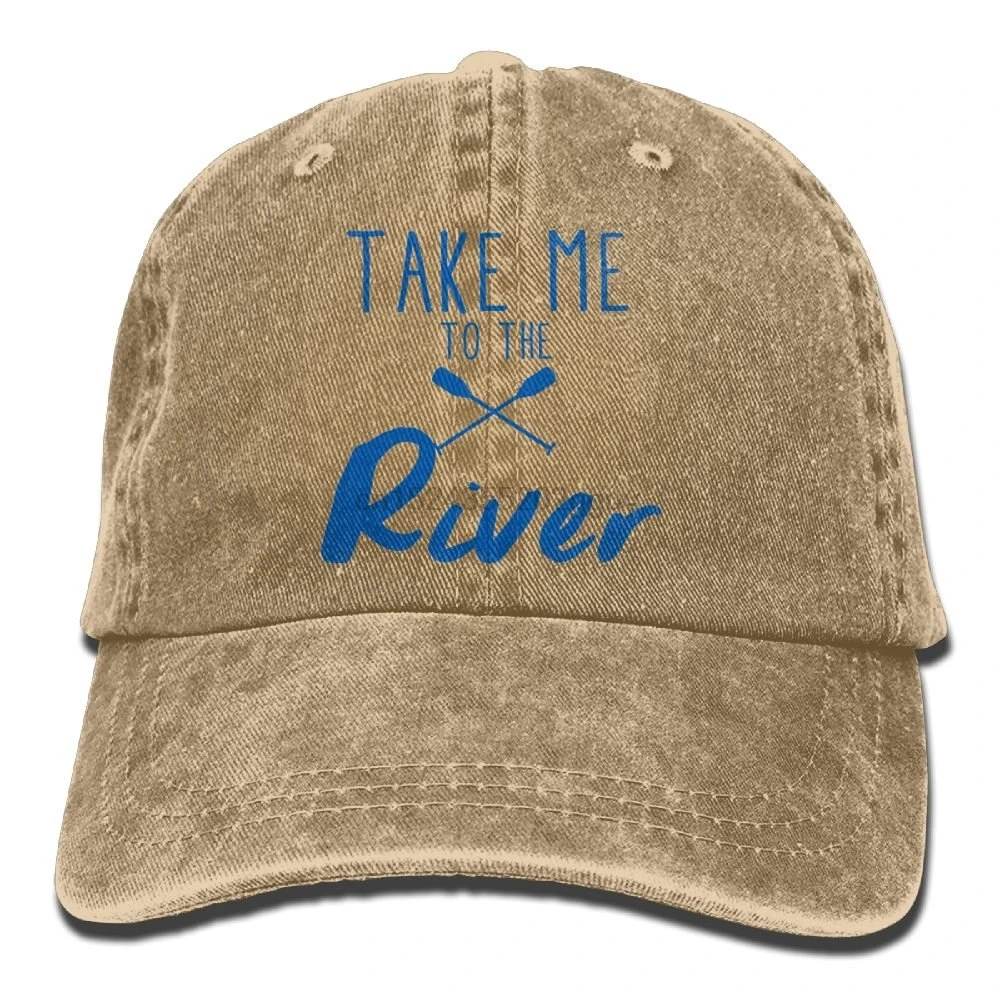 Take Me to The Байдарка для реки Спортивная джинсовая шапка Регулируемая Женская изогнутая бейсболка