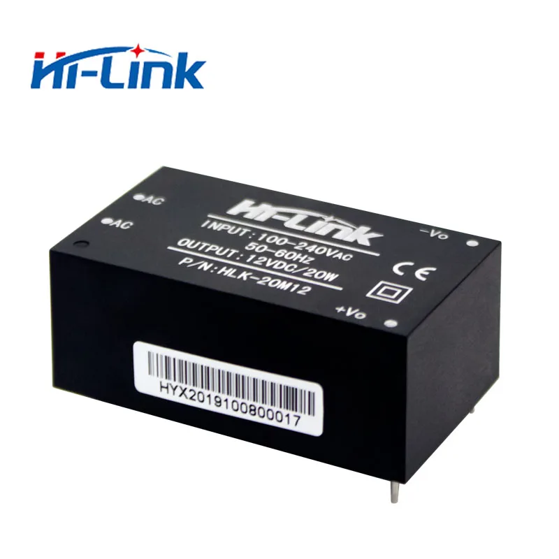 HiLink AC DC преобразователь цепи Мощность модуль HLK-20M12 220V в 12V 20W