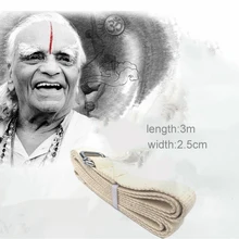 3 м Йога растяжения полосы и удлинения ресниц всего за натуральный хлопковая утепленная эластичная полоска с открытыми плечами грудь Йога слуховые аппараты оборудование для бодибилдинга