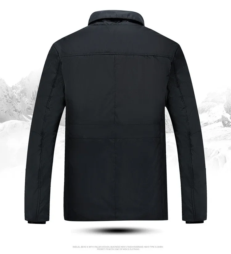 MRMT Brand New Cotton Coat Men's Jackets Leisure Medium-length Thickened Overcoat for Male Warm Cotton Jacket Clothing